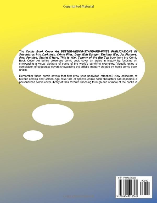 Comic Book Cover Art BETTER-NEDOR-STANDARD-PINES PUBLICATIONS #1: Adventu