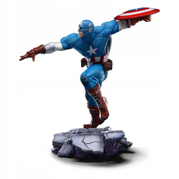 Marvel BDS Art Scale 1/10 Scale Captain America Statue, 22 cm