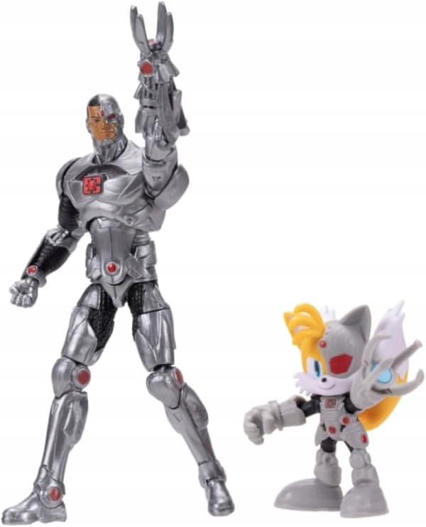 Tails, Cyborg Sonic x DC Action Figure Set by Jakks Pacific