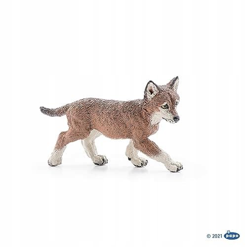 Papo - 50284 - Figurine - Wolf cub, Multicoloured