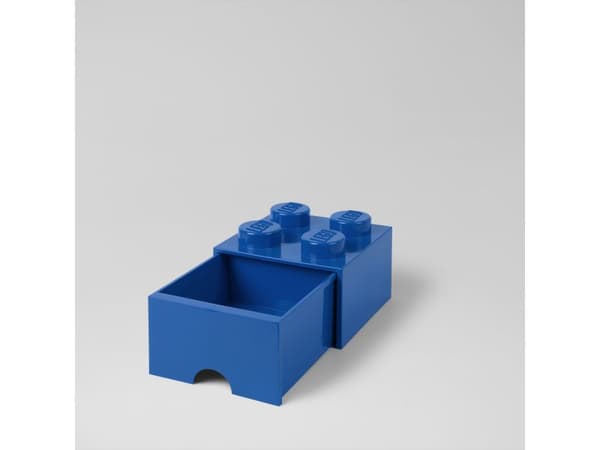 LEGO 40051731 Blue brick storage box with a 2x2 drawer