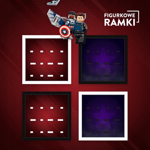 LEGO MINIFIGURES FRAME 71031 MARVEL STUDIO 27CM
