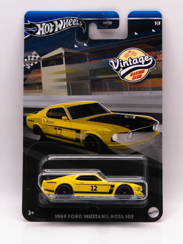 HOT WHEELS 1969 Ford Mustang Boss 302 Yellow