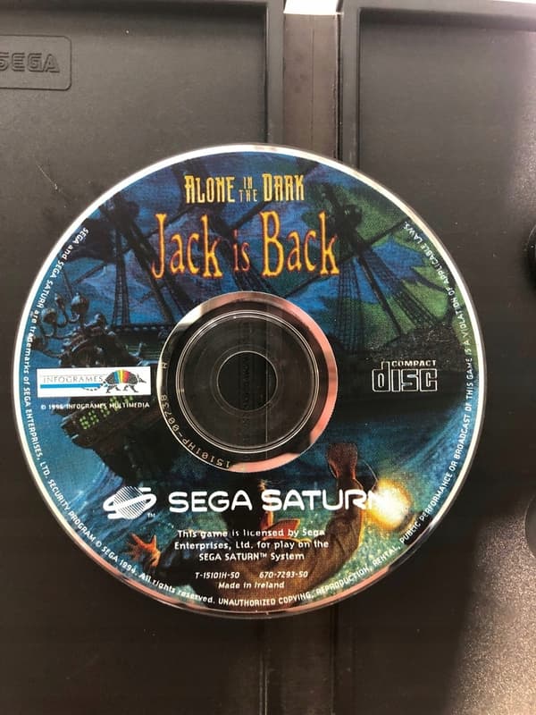 Sega Saturn game: Alone in the Dark: Jack is Back, 64-bit