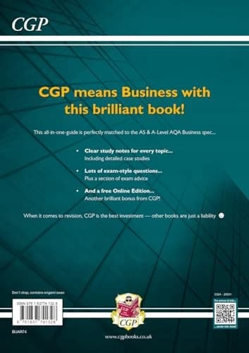 A-Level + AS Business: AQA Complete Revision + Practice (with online edition) -
