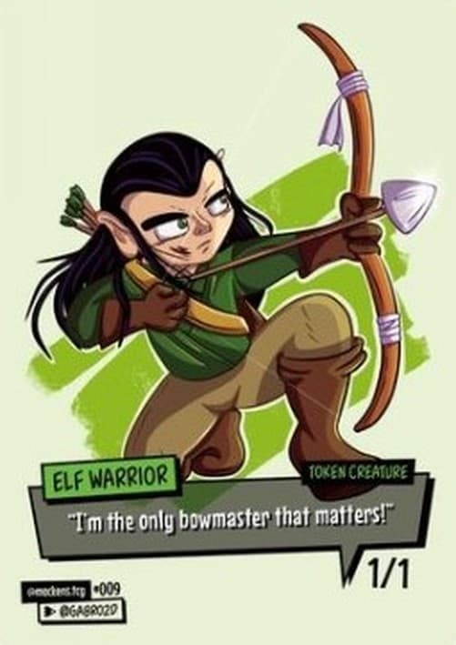 Magic: The Gathering Elf Warrior Token