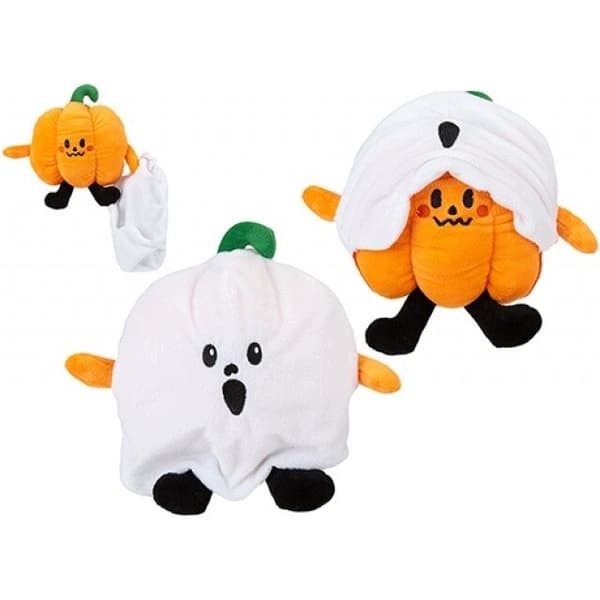 Haunted House – plush pumpkin with a mask, 15 cm