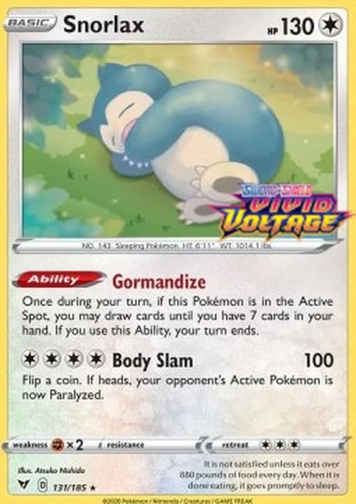 Pokemon TCG Snorlax