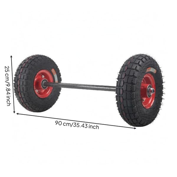 Rubber trolley on wheels
