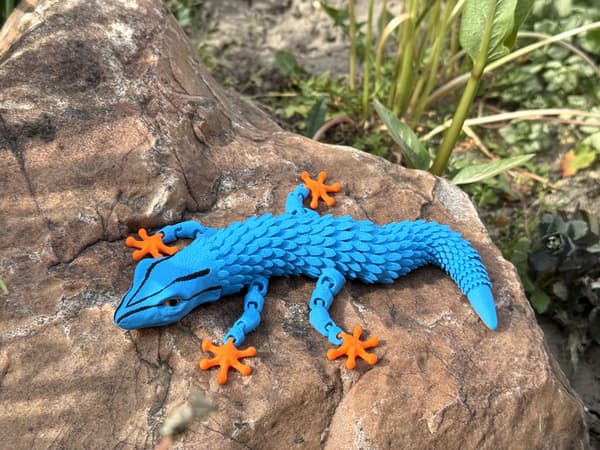 Williams’ 3D Gecko – a movable, flexible figurine, a unique terrarium decoration