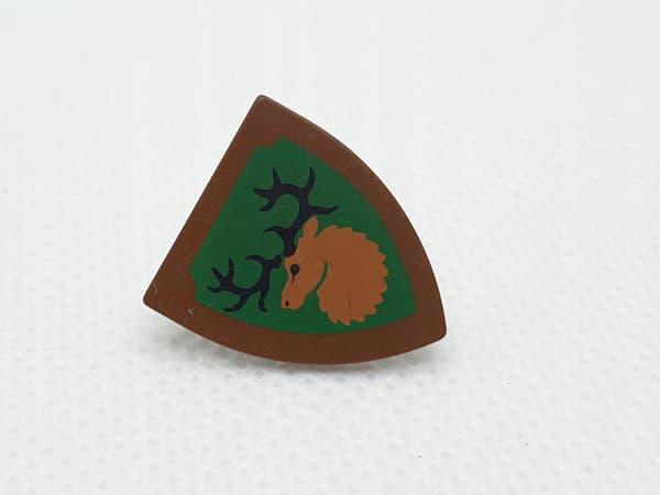 Lego 3846p48 Forestman Castle deer shield (OLD) 1 piece
