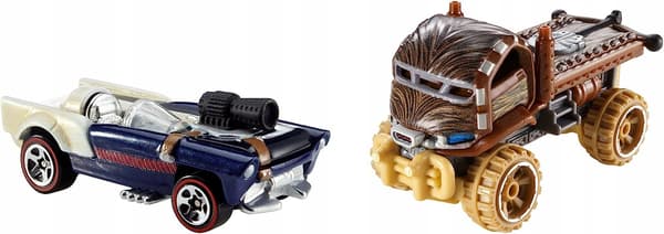 Hot Wheels Star Wars Car Set: Chewbacca & Han Solo 2-Pack CGX03