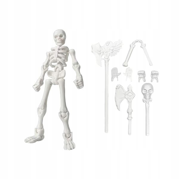 5-inch Halloween Decor: Poseable Skeleton – Versatile and Lightweight, Style A