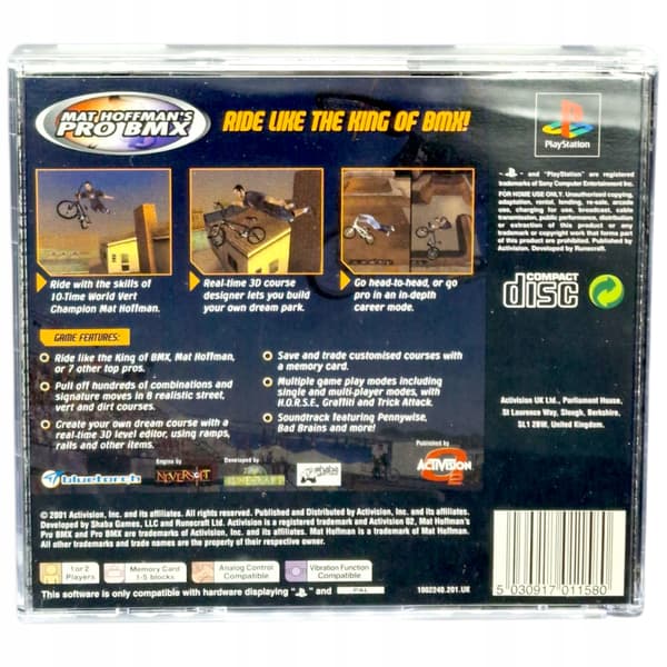 Mat Hoffman's Pro BMX for PlayStation (PSX) – boxed