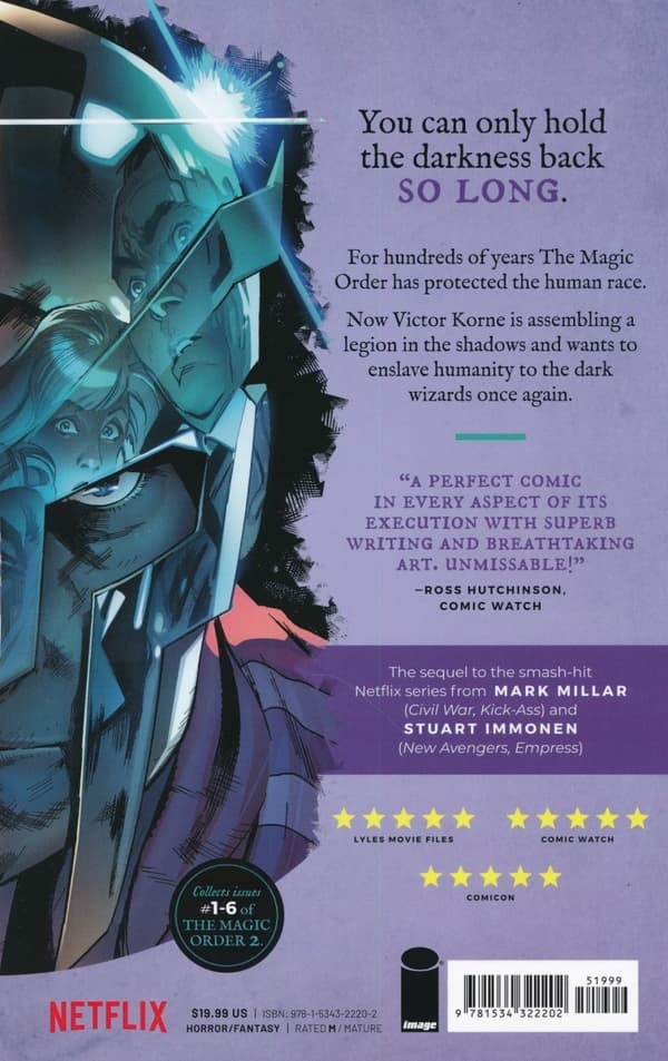 The Magic Order Volume 2 by Mark Millar, a comic book in English