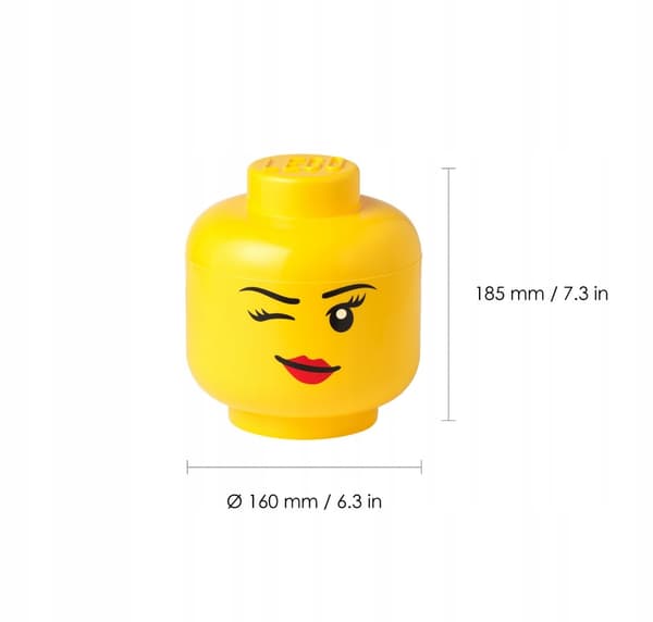 LEGO Storage Head (size S) – winking girl, eye