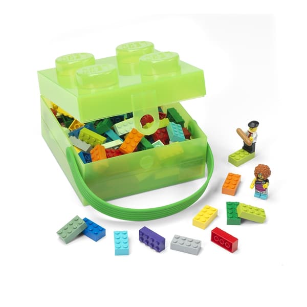 LEGO LUNCH BOX – TRANSPARENT LIGHT GREEN XL LUNCH BOX