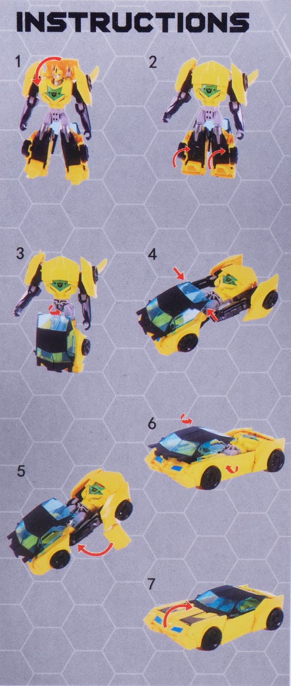 HRE01 BUMBLEBEE PLASTIC ROBOT CAR 2-IN-1 TRANSFORMER AUTOBOTT KING BEE
