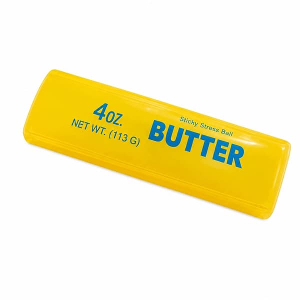‘Butter’ soft toy with a Vaseline-like texture, 13.5 cm