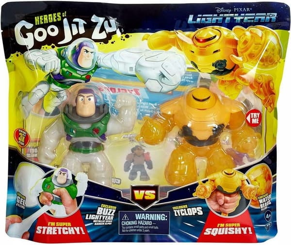 GOO JIT ZU Battle Figures: Buzz vs Cyclops – Stretch & Action!