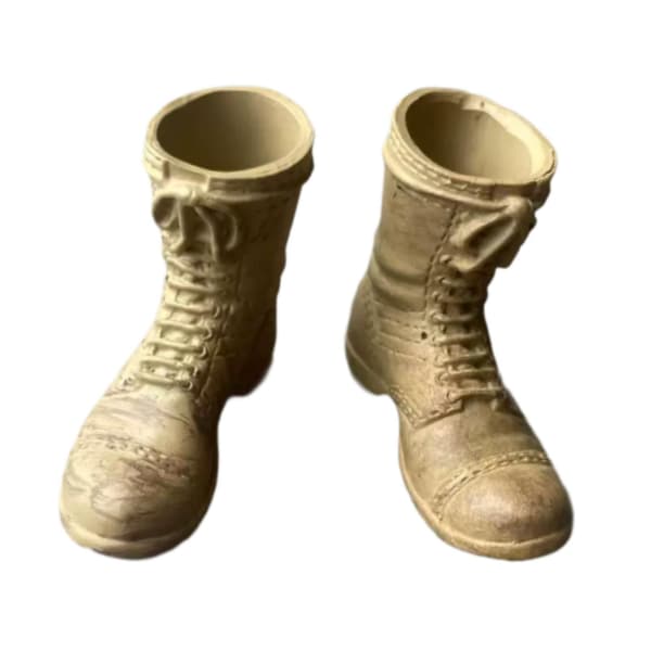 Miniature lacing in 1:6 scale Boot Realistic accessories Retro outfit