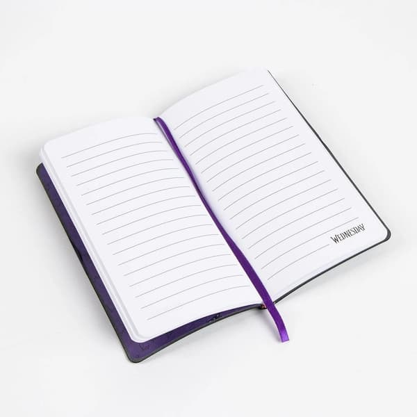 Black notebook with an elastic band, Wednesday