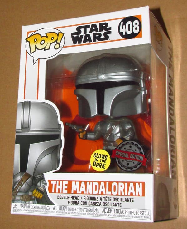 FUNKO POP 408 STAR WARS THE MANDALORIAN GITD GLOWS