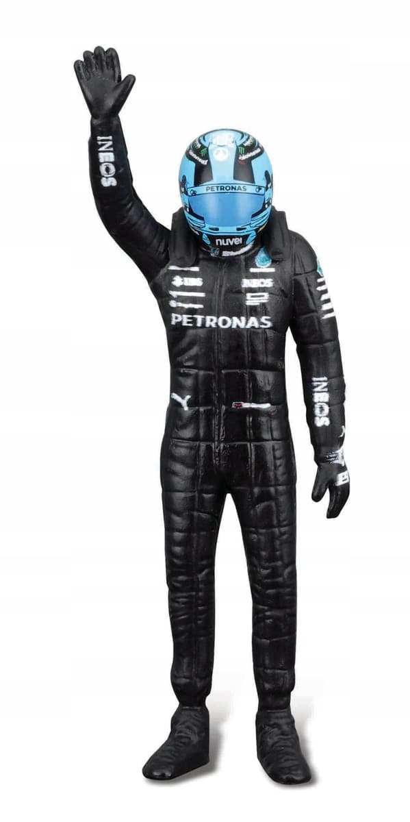 Formula 1 model with driver figure, Mercedes-AMG W14 E Performance (2023) #63 Russell, 1:24 scale