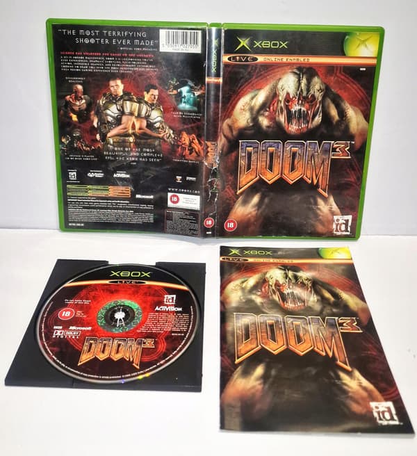 DOOM 3 game for Xbox – Microsoft Xbox 3XA – READ THE DESCRIPTION!