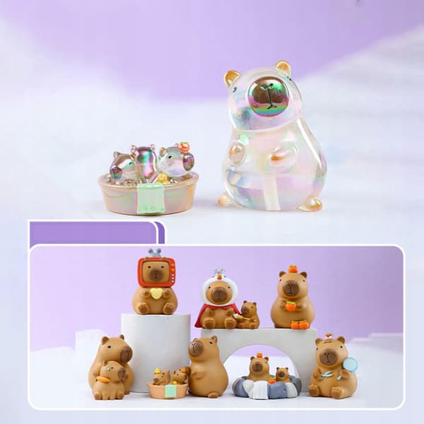 Action mini-figures, Desk decorations, Party supplies, Creative Capybara