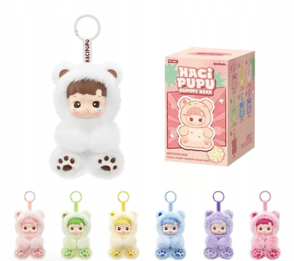 HACI PUPU GUMMY BEAR – soft toy monster keyring