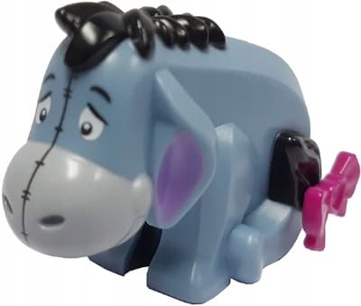 LEGO NEW Eeyore minifigure with Bow Ideas idea090