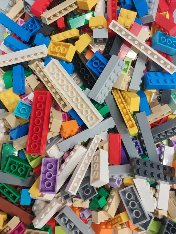 Original Lego building bricks, mixed pack, 500g (0.5 kg)