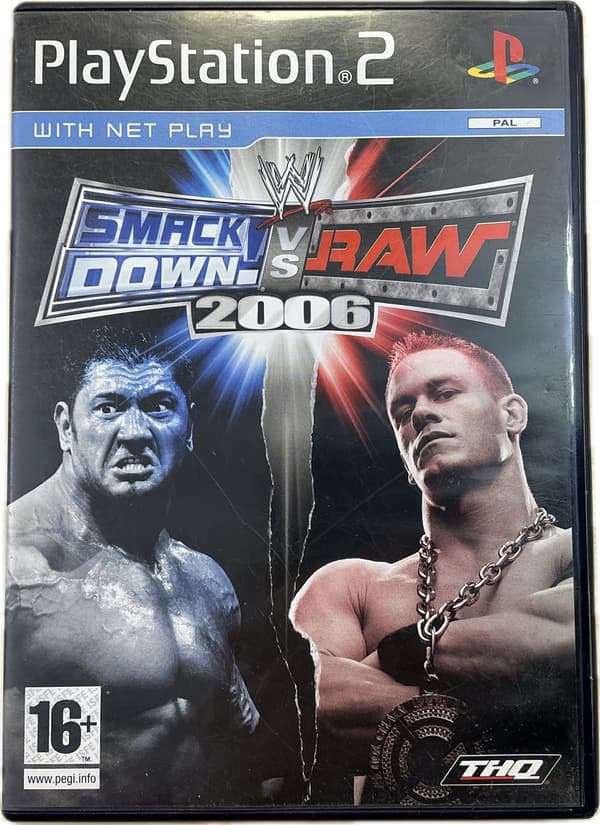 SMACK DOWN VS RAW 2006 disc – very good+ condition, complete PS2 set
