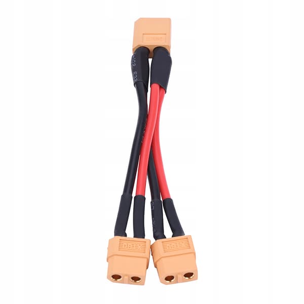 XT60 parallel battery connector adapter – 14 AWG cable for RC Lipo 1 PN