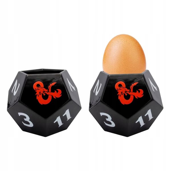 Dungeons & Dragons 3D Eggcup with Salt Shaker and Dice