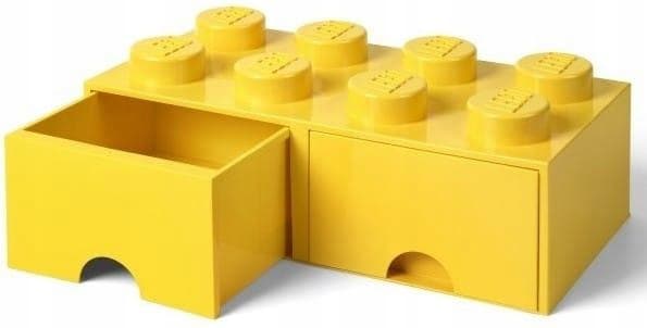 Lego Brick Drawer 8 yellow block storage box with drawers