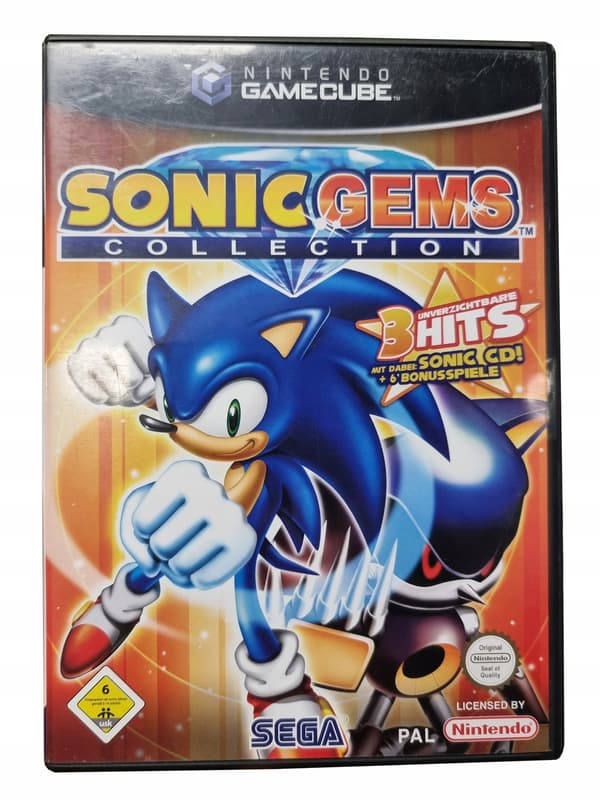 Sonic Gems Collection for GameCube – Nintendo GameCube boxed version