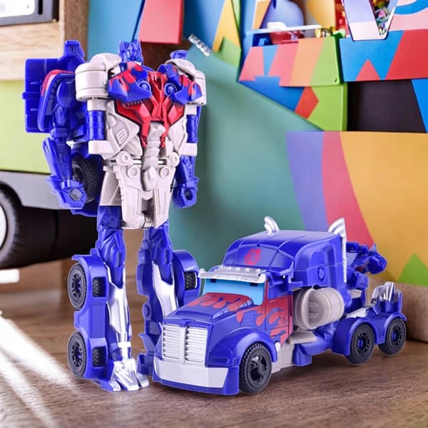 Deformable Robot Toy Model with Articulated Joints and Transformable Car Design – Blue