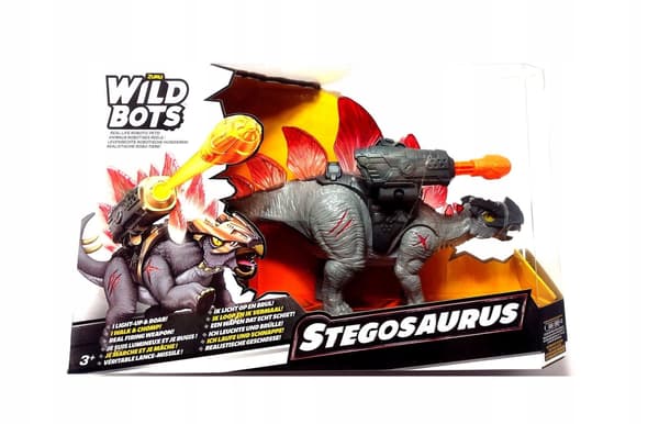 Zuru WILD BOOTS Interactive STEGOSAURUS Dinosaur