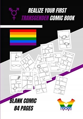CREATE YOUR FIRST TRANSGENDER COMIC BOOK: YOUR OWN COMIC BOOK (BLANK COM