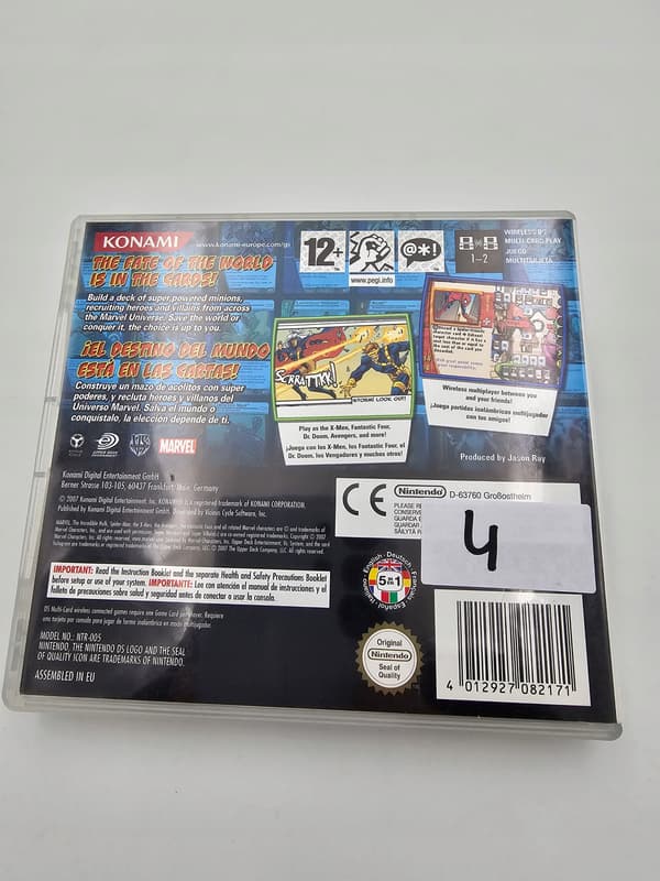 MARVEL TRADING CARD GAME (ITALIAN BOX – MULTILINGUAL IN-GAME TEXT) (NDS GAME)