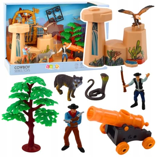 COWBOY FIGURES SET FOR CHILDREN