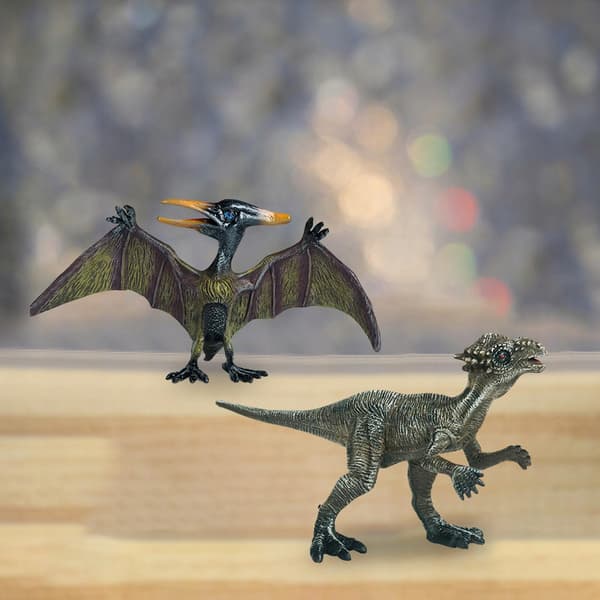 2 realistic dinosaur figurines Animal figurines Play set Ancient style E