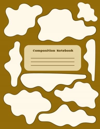 Notebook: Brown abstract pattern, groovy cow print Composition Notebook - Co