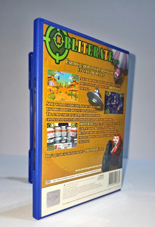 OBLITERATE PS2 game, 3XA, well-preserved disc -5