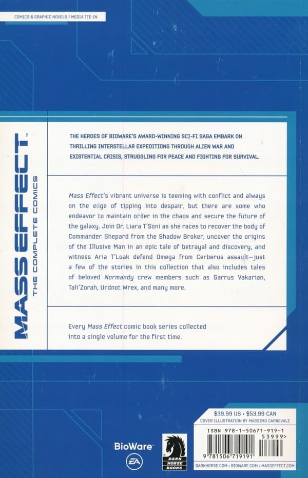 Mass Effect: The Complete Comics by Jeremy Barlow, John Jackson Miller and Mac
