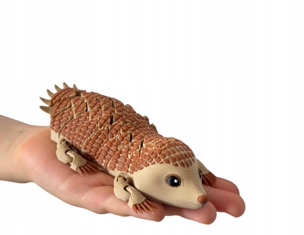 Baby 3D Armoured Ship – segmented, movable figurine | stress-relief gadget