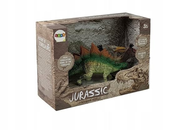 Stegosaurus and Pteranodon Dinosaur Figurine Set