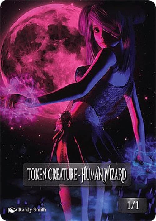 Magic: The Gathering Human Wizard Token